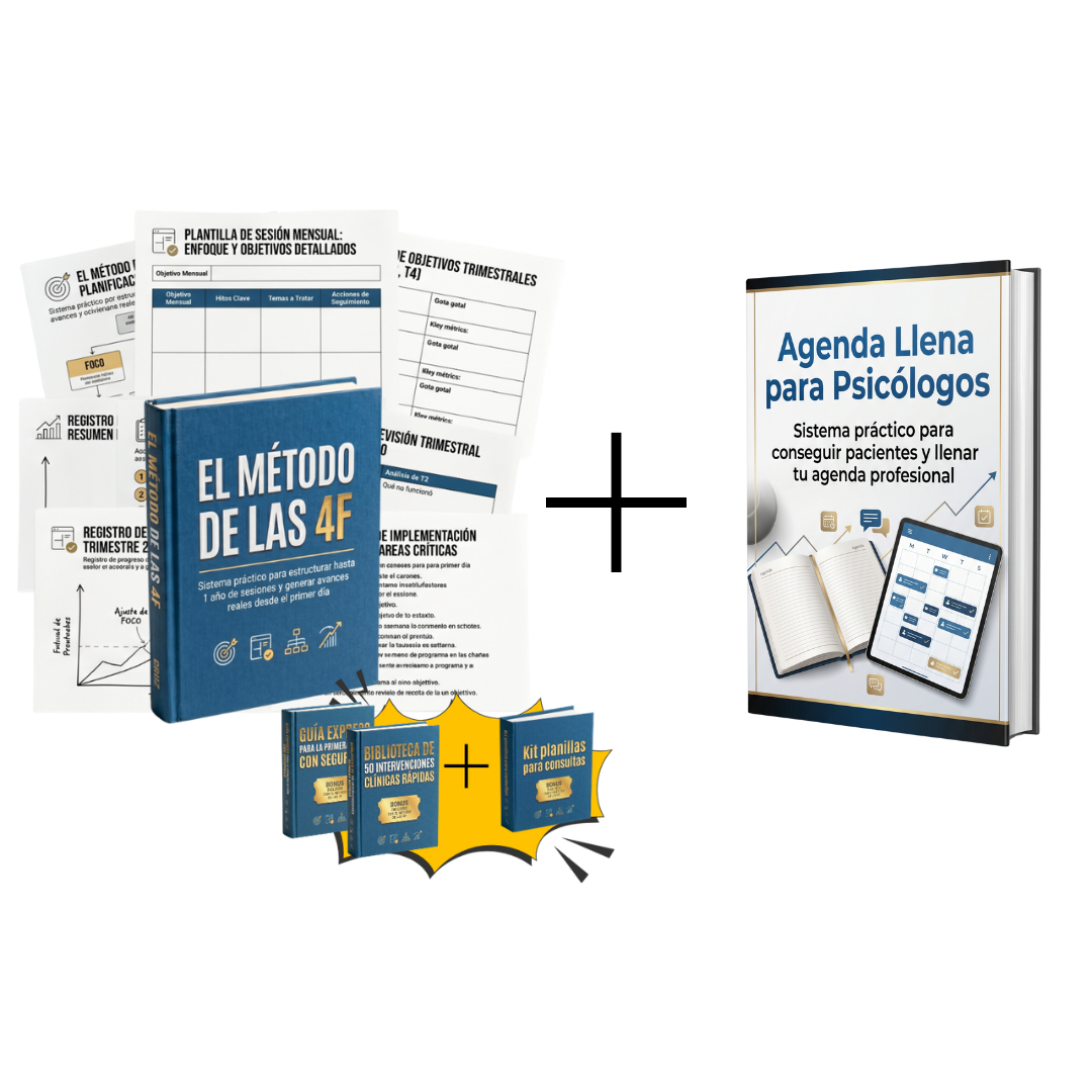 KIT SESIONES CLINICAS + PSICOLOGO CON AGENDA LLENA