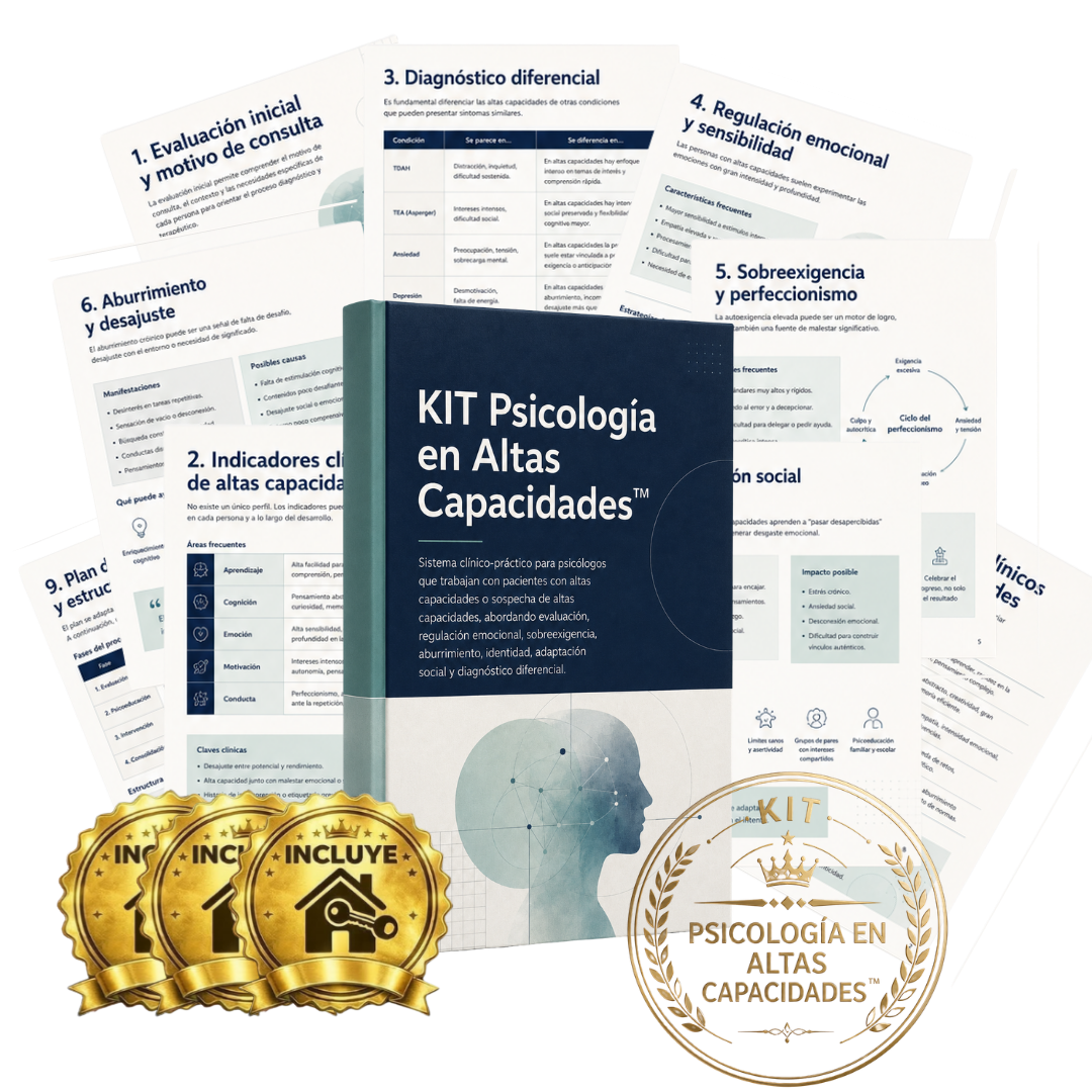 KIT PSICOLOGIA EN ALTAS CAPACIDADES